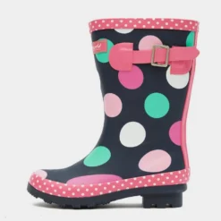 Cotswold Multicoloured Dotty Jnr Pull On Wellington Boots