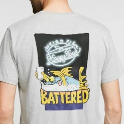 Men's 'Battered' Artist T-Shirt -Fashion Shop go 348315 e