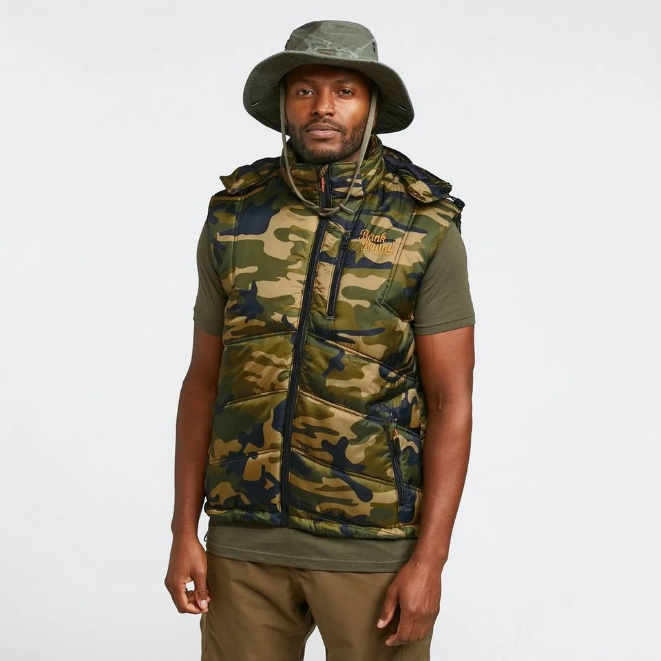 Men's Bank Bound Camo Gilet 1 Men's Bank Bound Camo Gilet