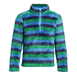 Kids' Stripe Print Half-zip Fleece -Fashion Shop go 374767 u