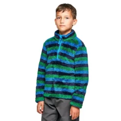 Kids' Stripe Print Half-zip Fleece -Fashion Shop go 374767 z