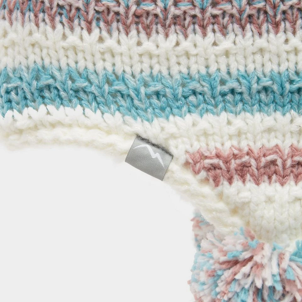 Kids Knitted Pom Hat Multi 3 Kids Knitted Pom Hat Multi - Image 3