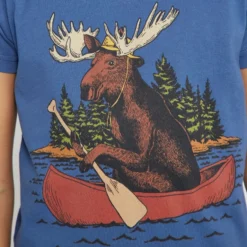 Kids' Boat Moose T-Shirt -Fashion Shop go 526175 e