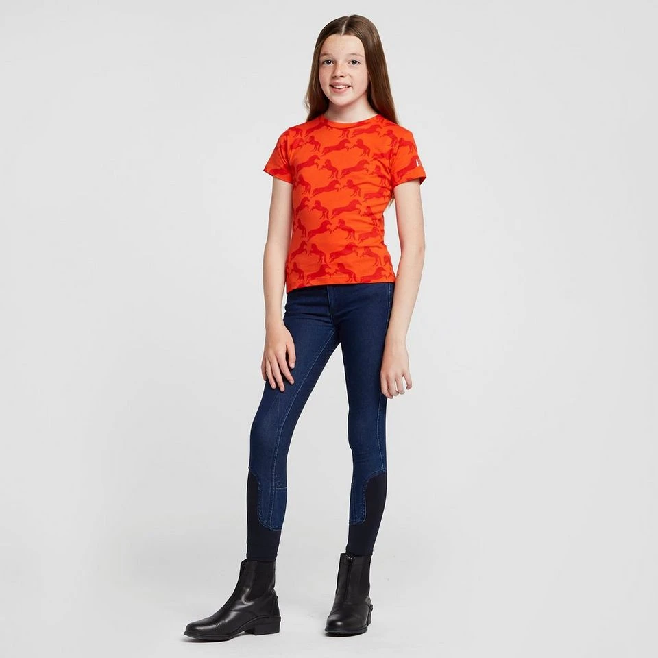 Kids' Organic Micky Printed Cotton T-Shirt Mandarine Orange 3 Kids' Organic Micky Printed Cotton T-Shirt Mandarine Orange - Image 3