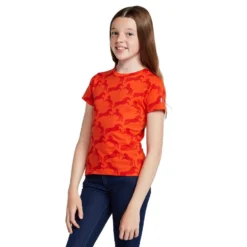 Kids' Organic Micky Printed Cotton T-Shirt Mandarine Orange 13 Kids' Organic Micky Printed Cotton T-Shirt Mandarine Orange -Fashion Shop go 576974 z