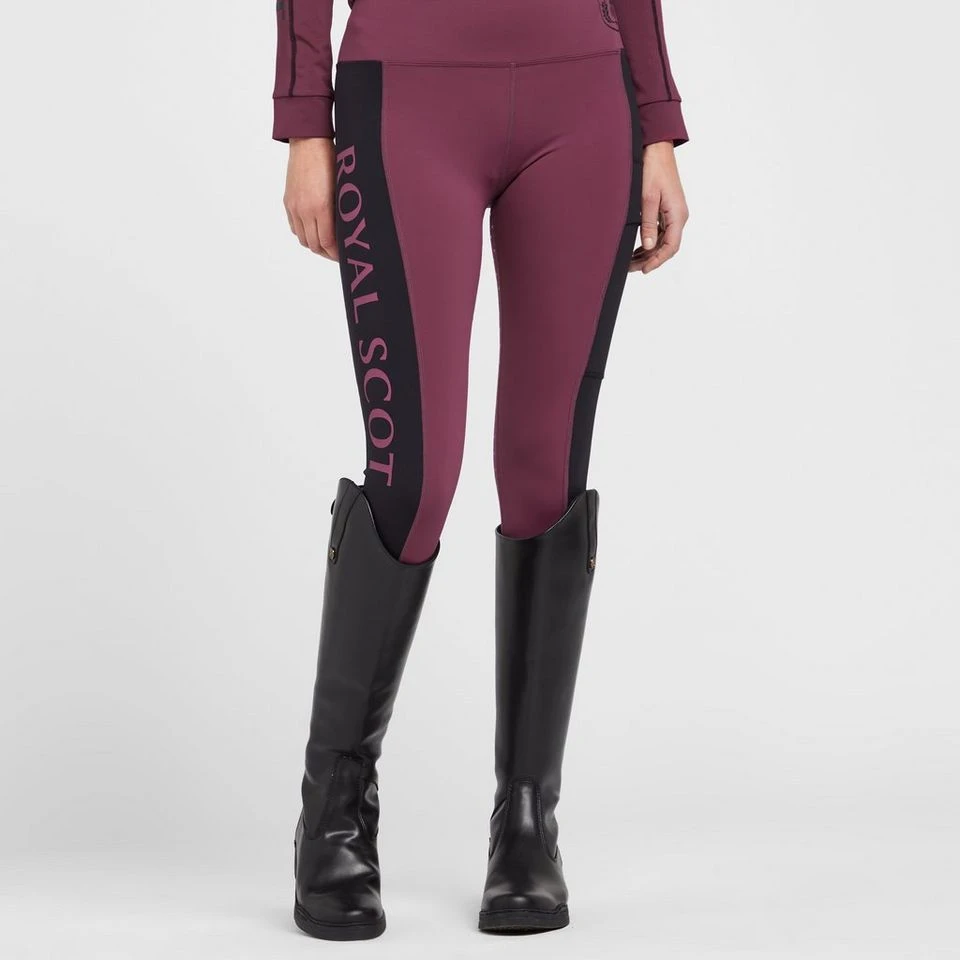 Women's Full Seat Riding Tights In Wine 1 Women's Full Seat Riding Tights In Wine