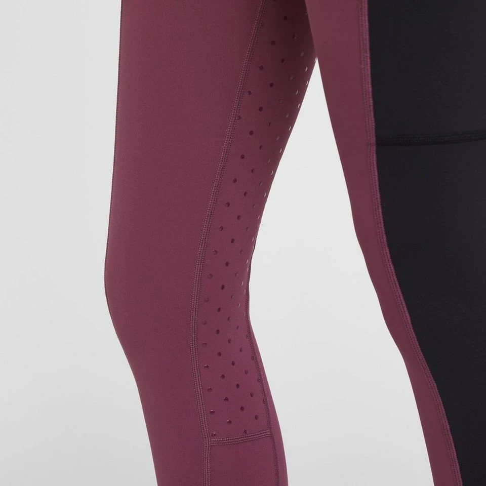 Women's Full Seat Riding Tights In Wine 7 Women's Full Seat Riding Tights In Wine - Image 7