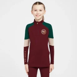 Kids' Newbury Long Sleeved Base Layer Wine
