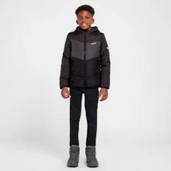 Regatta Kids' Lofthouse VI Insulated Jacket Ash Dark Grey Black -Fashion Shop go 618890 c
